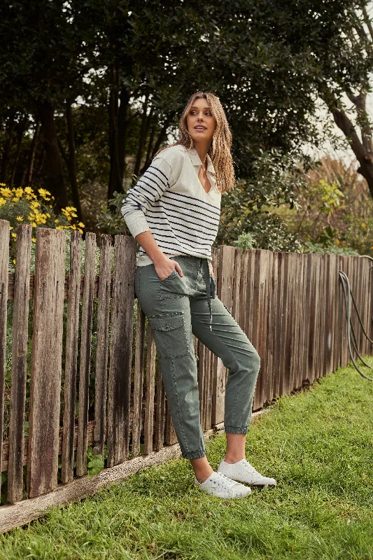 Make Your Weekend Count with Savings Betty Basics Canterbury Lyocell Cargo Khaki