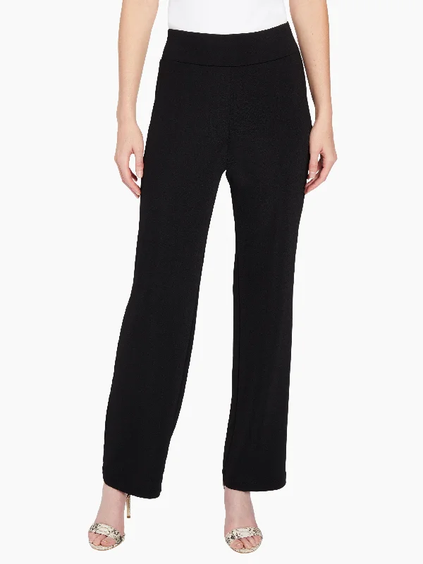 Weekend Shopping Made Better Textured Straight Leg Pull-On Pants