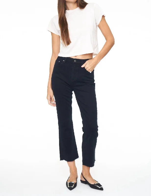 Massive Deals Lennon High Rise Crop Boot Jeans In Abyss