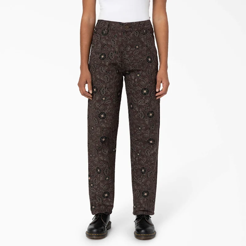 YEAR-End Sale Dickies Women’s Ellis Floral Duck Canvas Pants