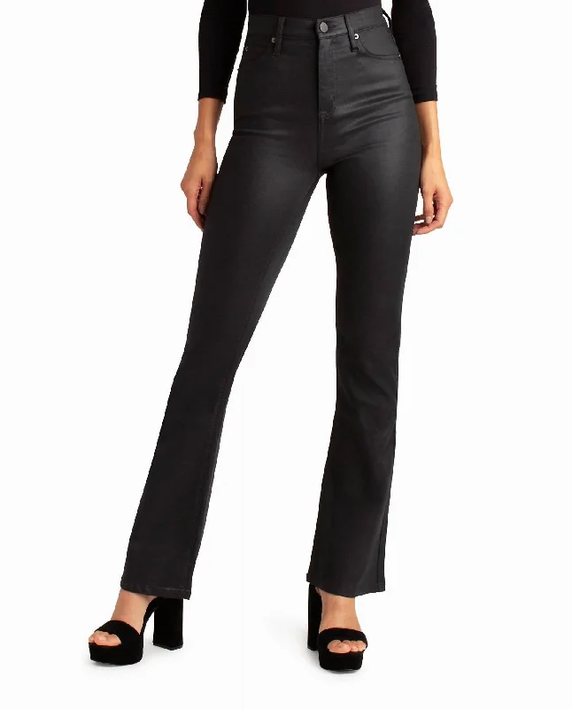 YEAR-End Sale Glisten High Rise Flared Jeans In Black