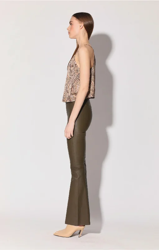 Weekend Savings Sensation Lexie Pant, Moss - Stretch Leather
