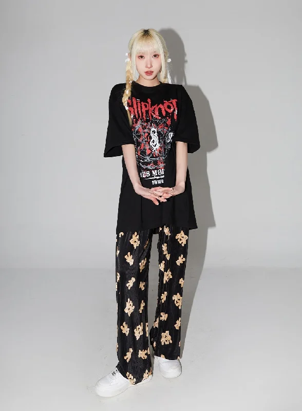 Don't Wait Teddy Bear Track Pants BM327