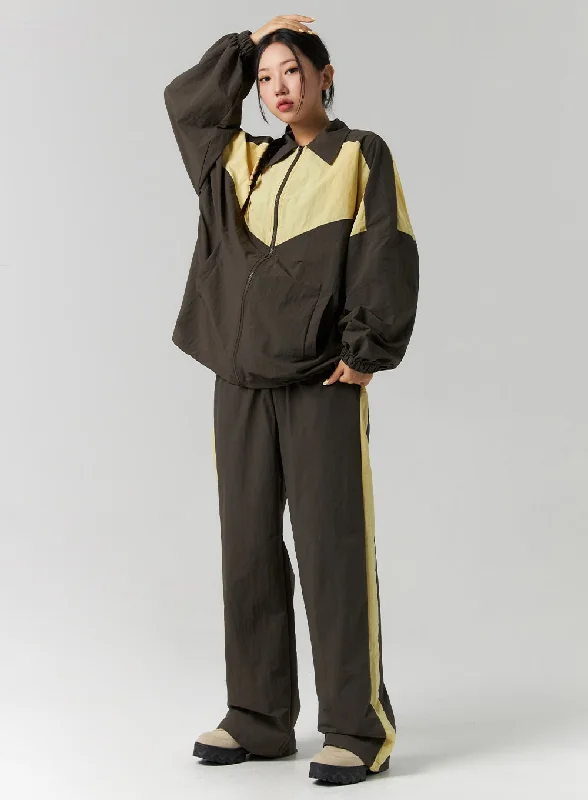 Hurry In Nylon Wide Fit Pants CS311