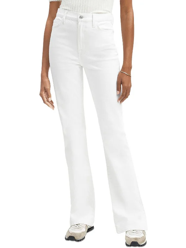 Blowout Deals Womens High Rise Split Hems Bootcut Jeans