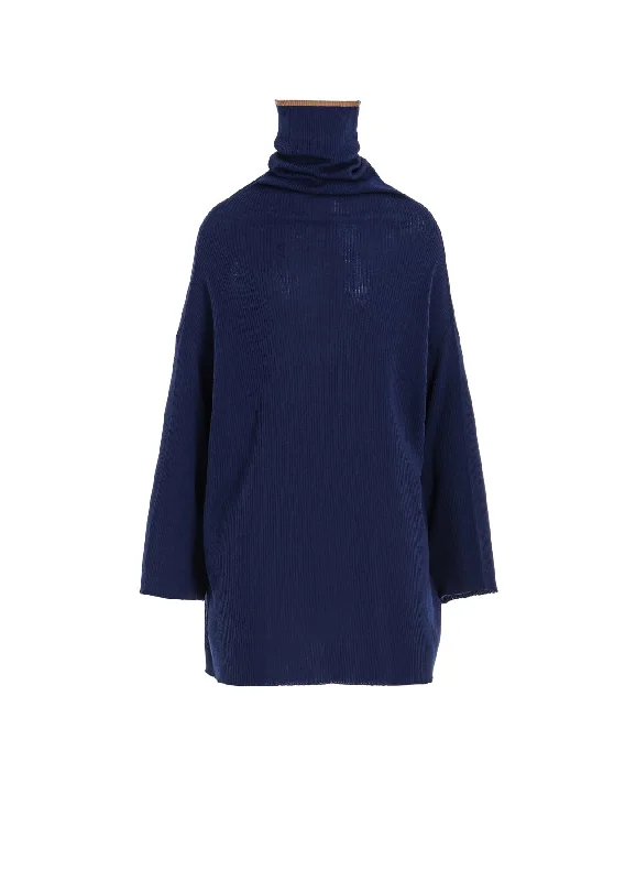 Unwind with Weekend Discounts Y's × JOHN SMEDLEY BOTTLE NECK RIBBED KNIT