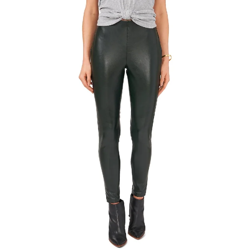New Deals Womens Pleather Stretch Pants