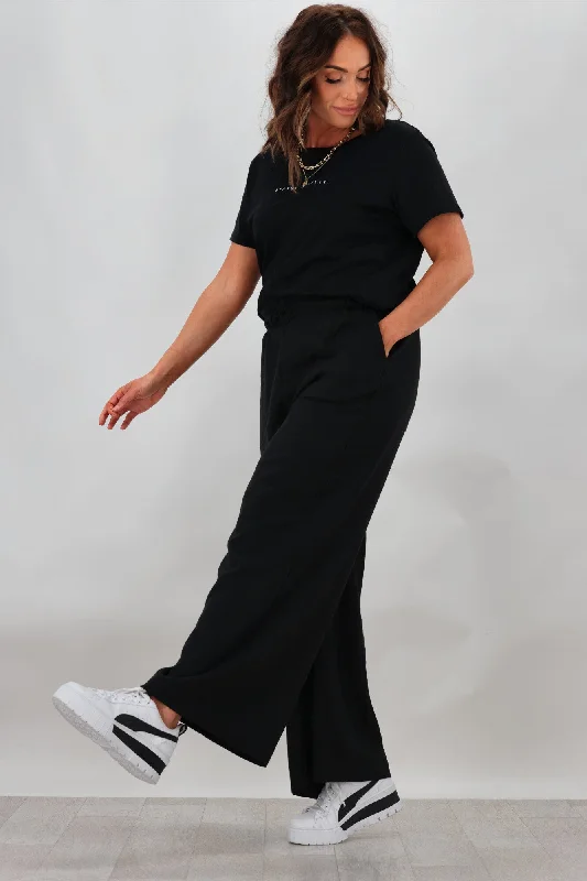 Can't Miss Shine On Label Oscar Linen Blend Wide Leg Pant