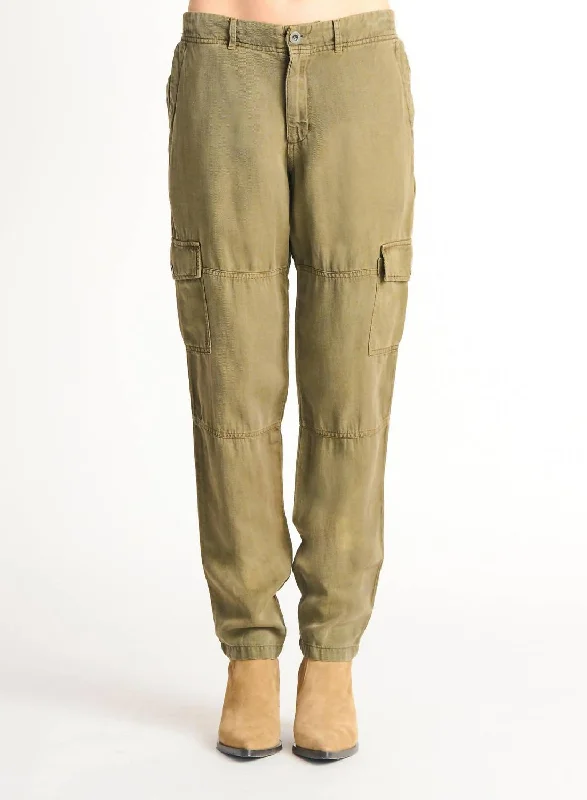 Discount Extravaganza Straight Leg Cargo Pant In Olive