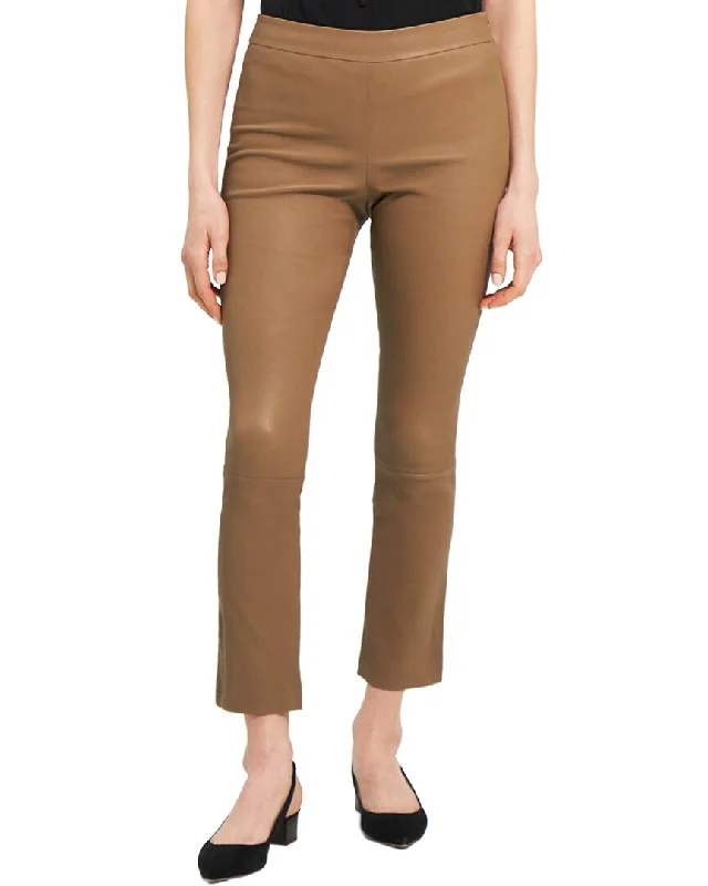 Amazing Deals Theory Slim Kick Leather Pant