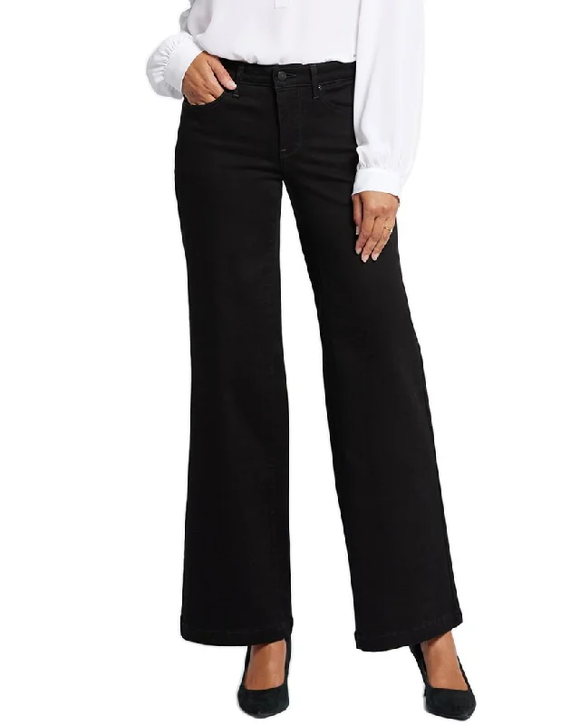 Daily Deals NYDJ Teresa Black Wide Leg Jean