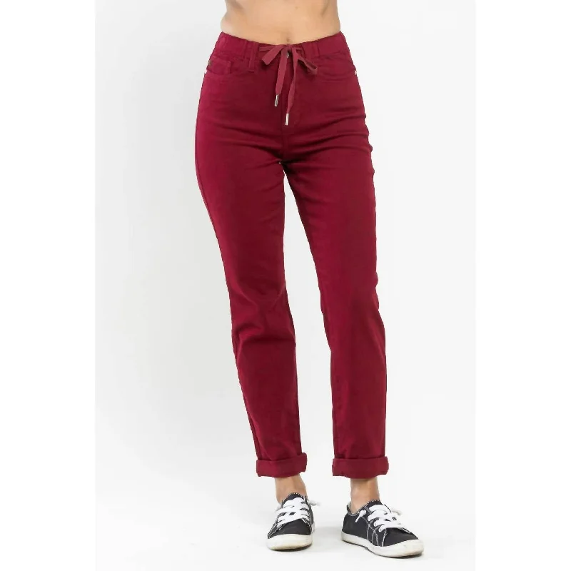 Special Savings Pull On Jogger In Scarlet