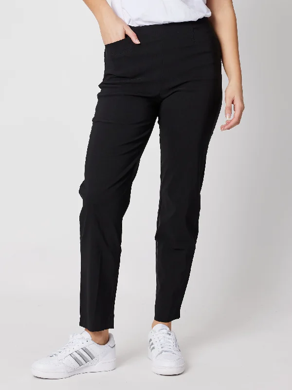 Instant Savings Threadz Basics Full Length Pants Black