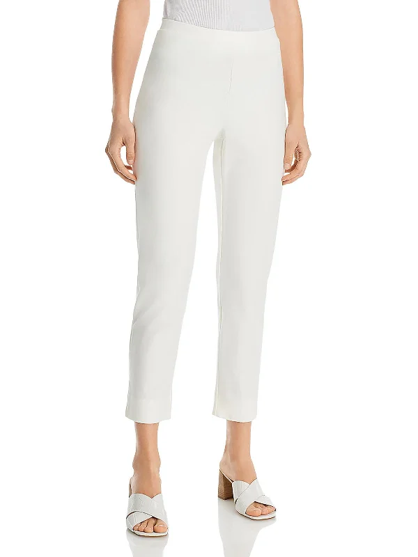 Deal of the Week Womens Crepe Stretch Mid-Rise Cropped Pants