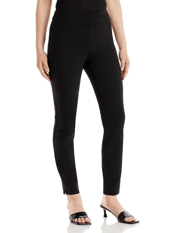 Exclusive Preview Greenwich Womens Skinny Side Slit Ankle Pants