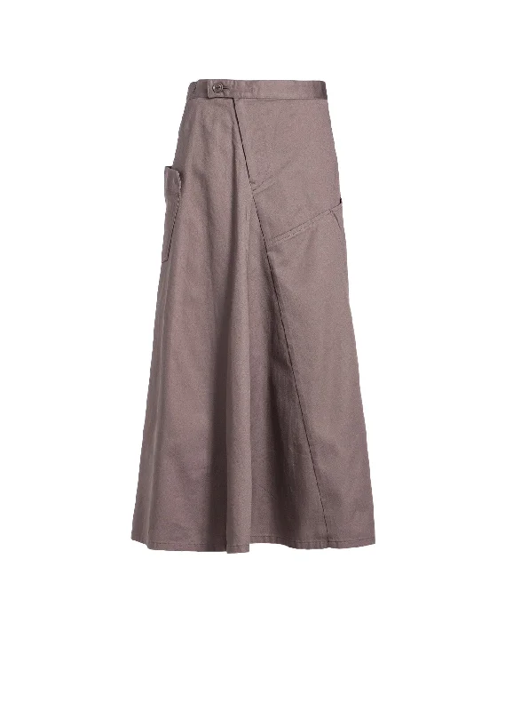 Super Savings [Y's BORN PRODUCT] COTTON TWILL FLARE SKIRT WITH GUSSET