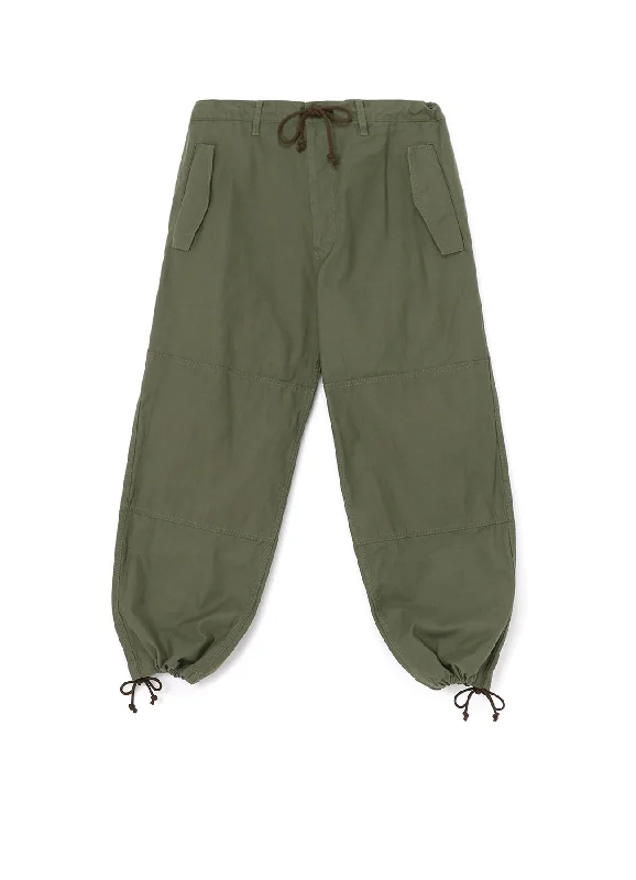 Act Now [Y's-Black Name]BACKSIDE SULFURIZATION SATIN PANTS WITH KNEE PADS