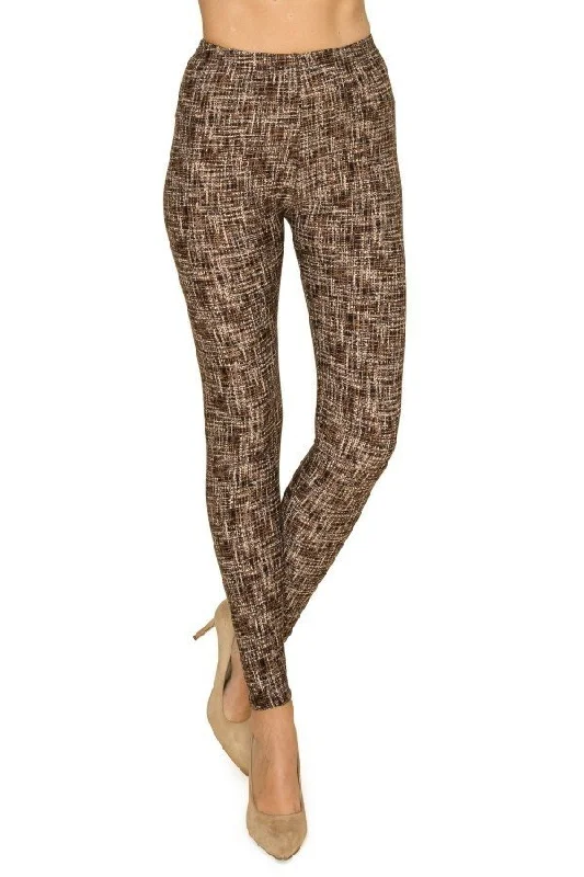Weekend Specials to Love Multi Print, Full Length, High Waisted Leggings In A Fitted Style With An Elastic Waistband