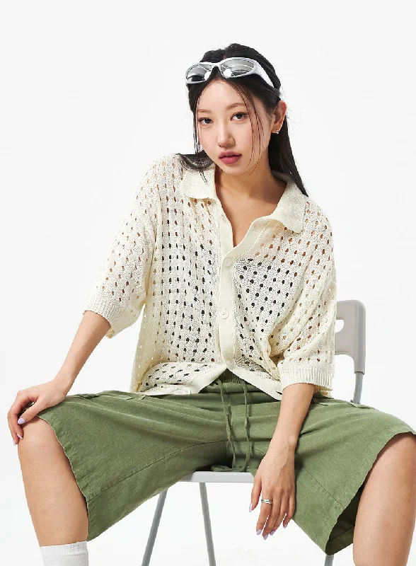 Weekend Specials to Enjoy Cargo Midi Pants Unisex CA307