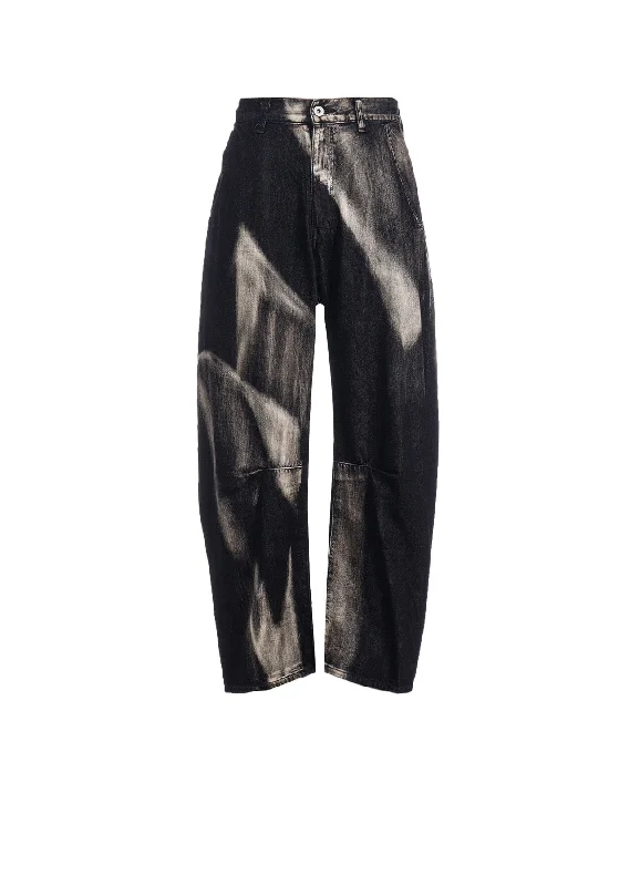 Referral Discount C/ SPOTTED DENIM GUSSET WIDE PANTS