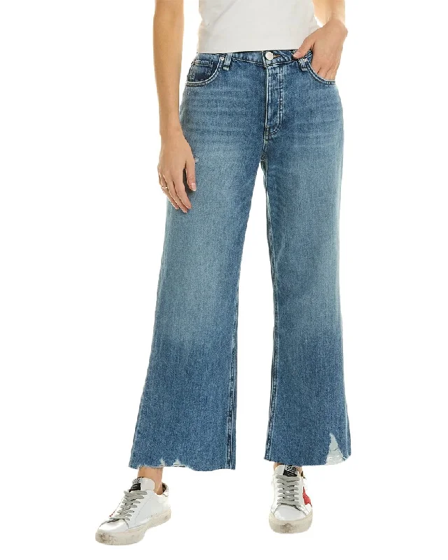 Limited Offer HUDSON Jeans Rosie Thunder Force Wide Leg Jean