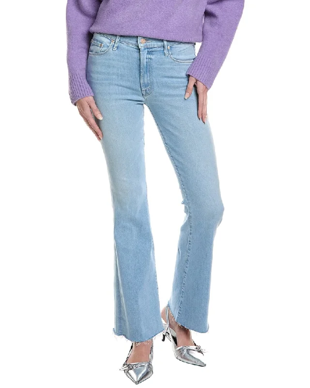 Super Bargain MOTHER Denim The Weekender Fray Flare Jean