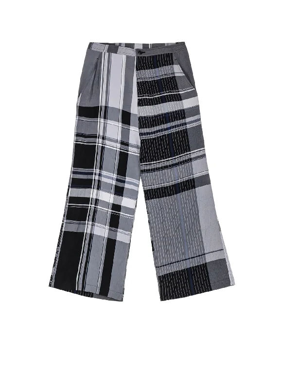 Weekend Specials to Cherish RAYON WRINKLED PLAID PANTS