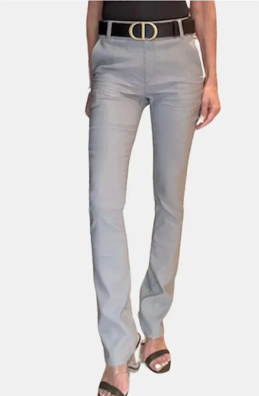 Limited Time Nansi Pant In Light Grey Stripe