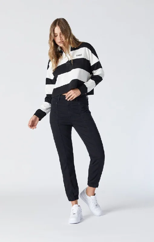 While Supplies Last ANNA SLIM JOGGER IN BLACK CASUAL COMFORT