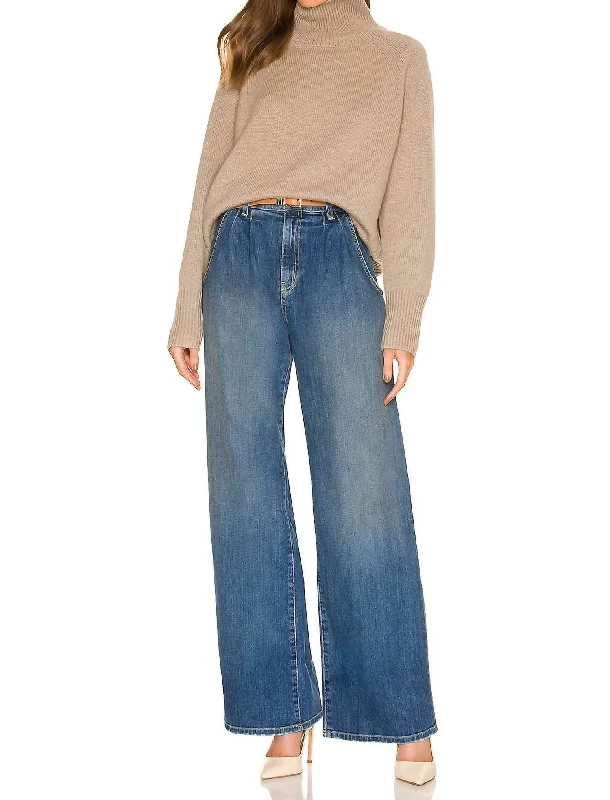 Online Exclusive Flora Denim Trouser In Classic Wash