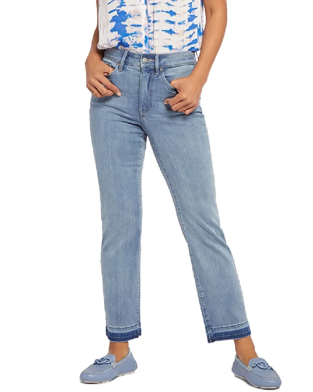 Incredible Offers NYDJ Marilyn Crystalline High-Rise Ankle Straight Leg Jean