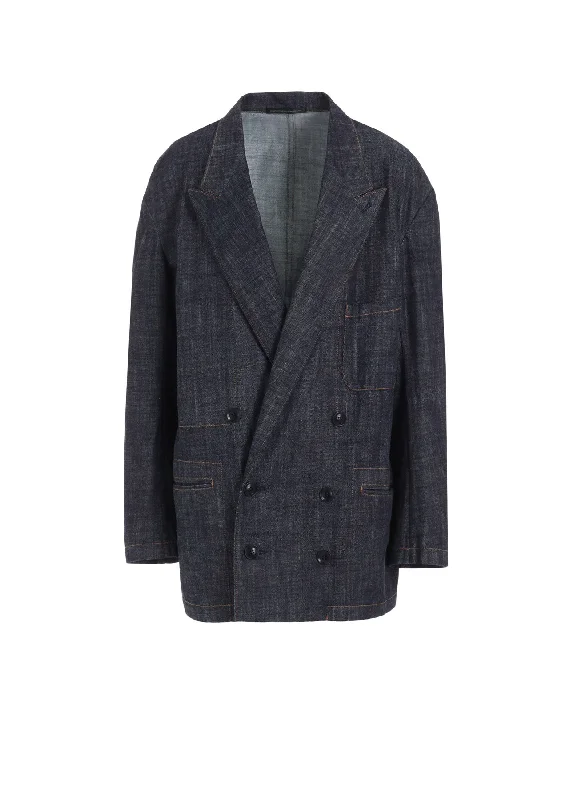 Closeout Deal 8OZ DENIM PEAKED LAPEL JACKET