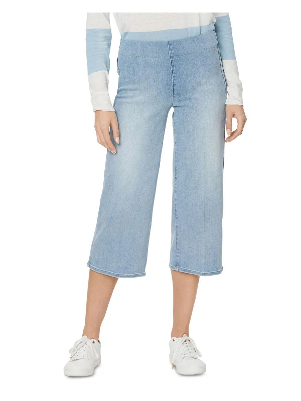 The Best Prices Womens Denim Wide Leg Capri Jeans