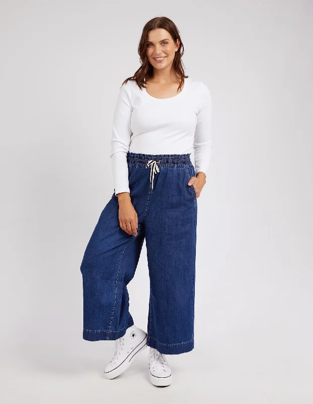 Weekend Shopping Made Better Elm Greta Wide Leg Pant Dark Blue