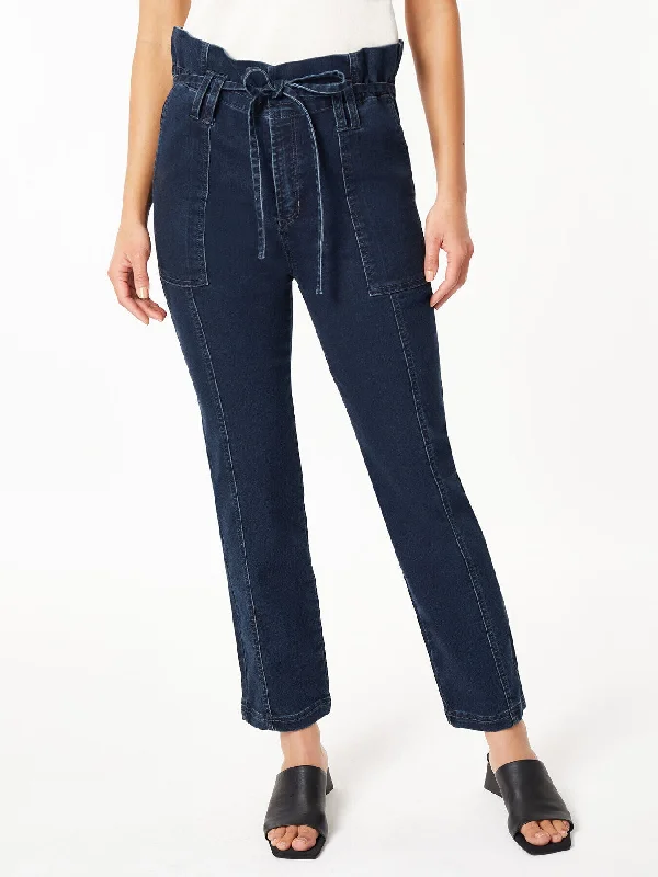 Epic Value Paper Bag Waist Denim Trouser