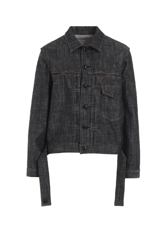 Act Fast 8OZ DENIM TUCKED DENIM JACKET