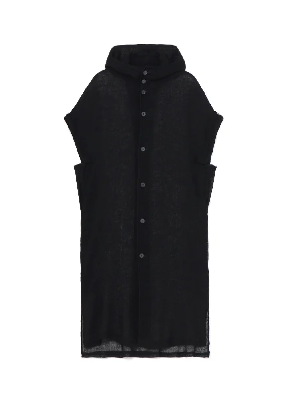 Special Promotion LENO CLOTH HOODED DRESS