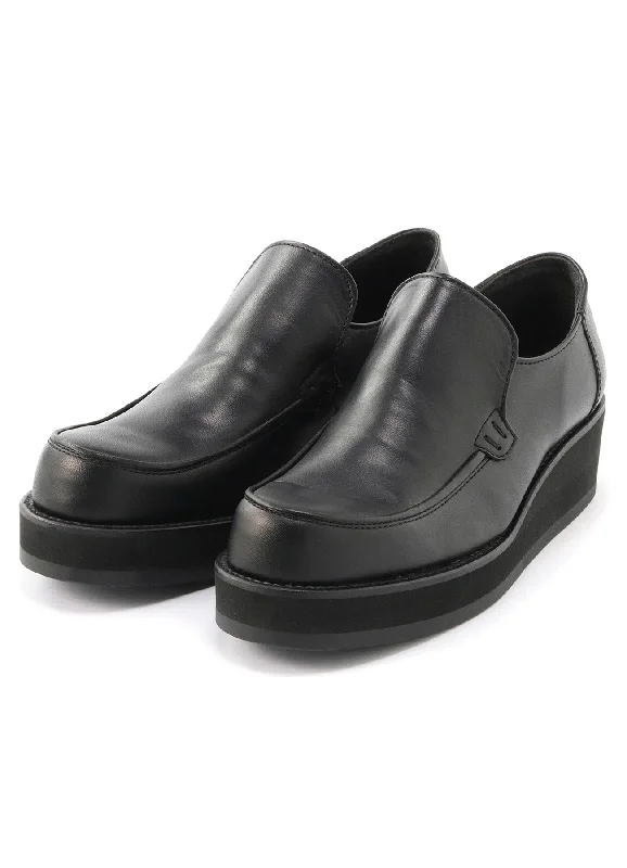 Savings Spectacular Smooth Leather Thick Sole Slip-ons