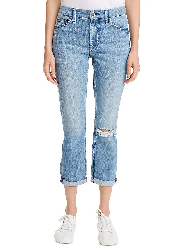 Midnight Madness Womens Slimming High Rise Boyfriend Jeans