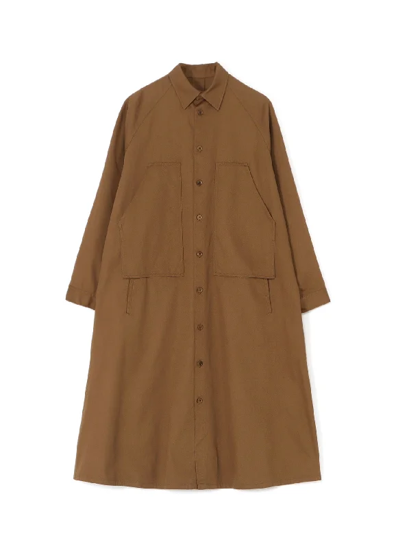Midnight Sale [Y's BORN PRODUCT] COTTON TWILL DOUBLE CHEST POCKET DRESS