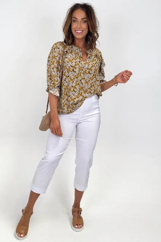 Early Bird Discount Threadz Basic Pant White