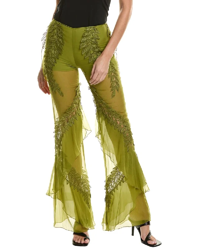 Blowout Deals Alberta Ferretti Silk Trouser