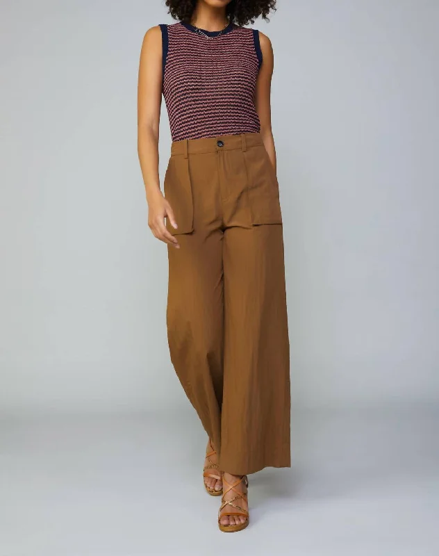 Steals and Deals Pocket Detail Cargo Pant In Cocoa