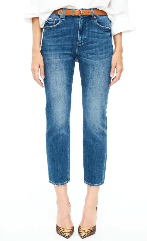 Weekend Specials to Relish Monroe High Rise Slim Cigarette Jeans In Indio