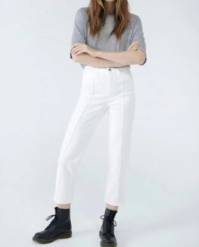 Take Advantage Bree High Waist Stovepipe Jeans In Opal