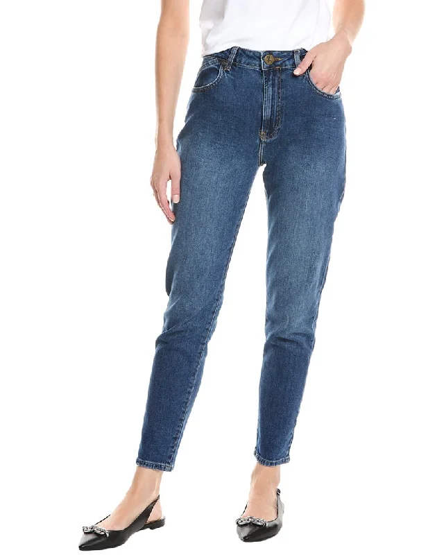 Exclusive Preview One Teaspoon Legends Power Blue High Waist Mom Jean