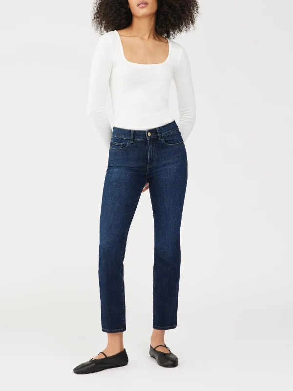 Unbeatable Prices Mara Straight Mid Rise Instasculpt Ankle Jeans In India Ink