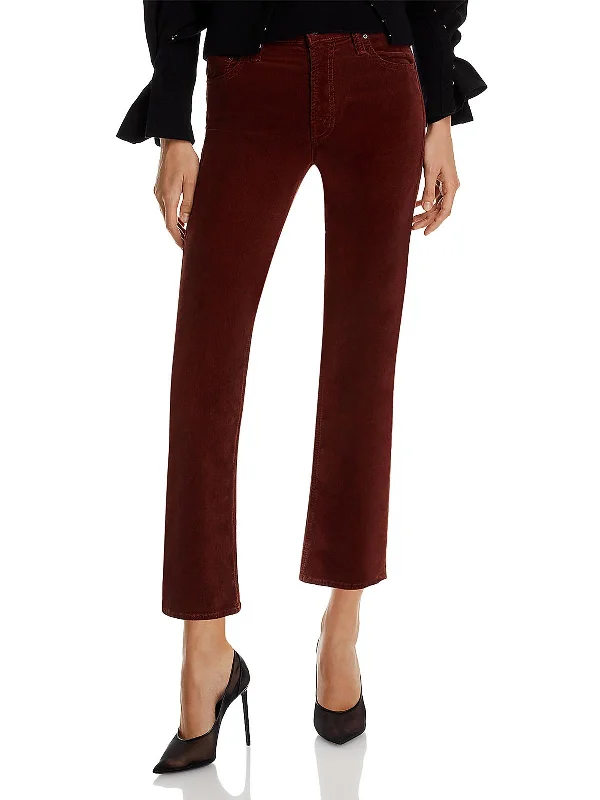 Weekend Specials to Delight Womens Mid-Rise Corduroy Ankle Jeans