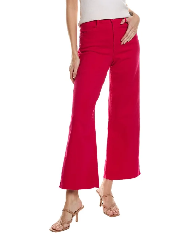 Price Fest Favorite Daughter The Mischa Pink Peacock Super High-Rise Wide Leg Ankle Jean