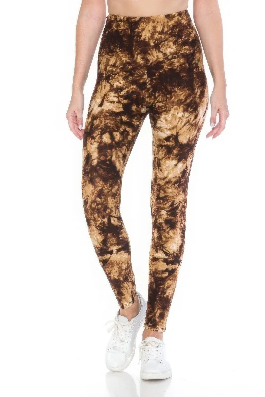 Steal Deal Yoga Wide Band Buttery Soft Print Leggings